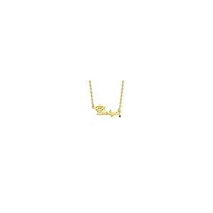【並行輸入品】SISGEM 2023 Graduation Gifts Real Gold Nameplate Pendant Necklacの画像