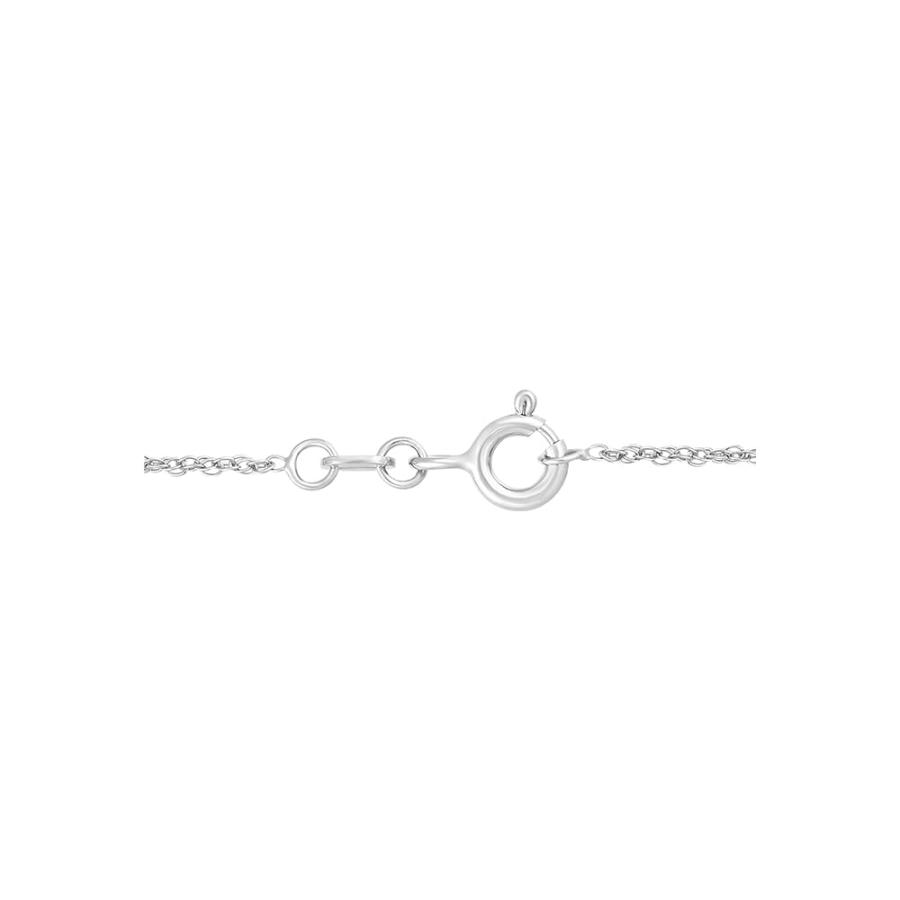 【並行輸入品】ARAIYA FINE JEWELRY 10Kゴールドまたはスターリングシルバー ラウンドダイヤモンドクロスペンダント スターリンの画像