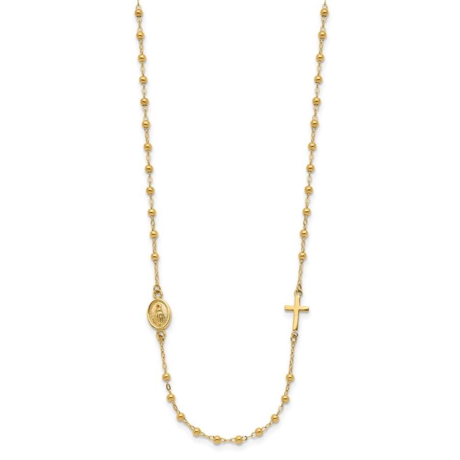 【並行輸入品】Auriga Fine Jewelry 14k Yellow Gold Polished Miraculous Medal anの画像