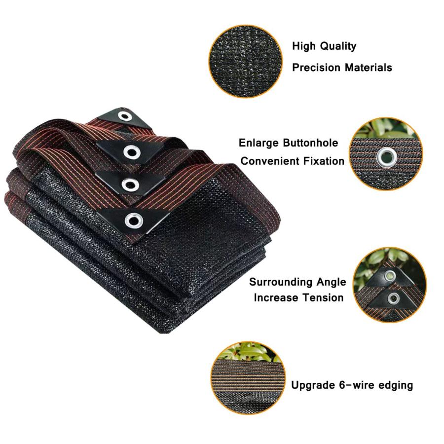 Shade Cloth 6.5×10FT Durable Mesh Shade Cloth with Grommets, 並行輸入品 【リアクォーター】
