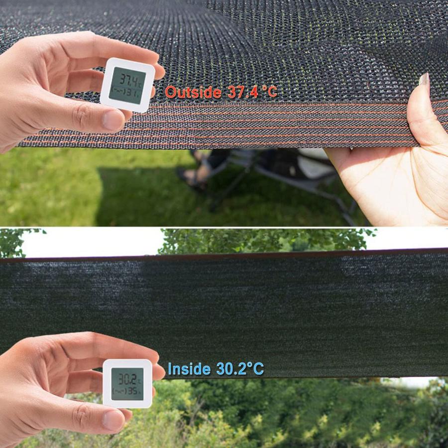 Shade Cloth 6.5×10FT Durable Mesh Shade Cloth with Grommets, 並行輸入品 【リアクォーター】