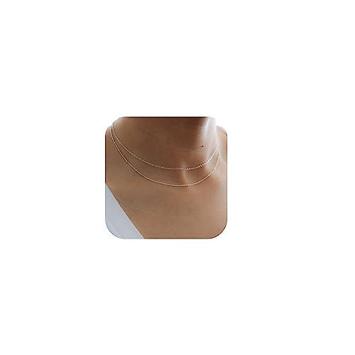 【並行輸入品】レイヤードネックレス レディース トレンディ 14K ゴールド レイヤードネックレス レディース 重ね着ネックレス トレンディ ゴ