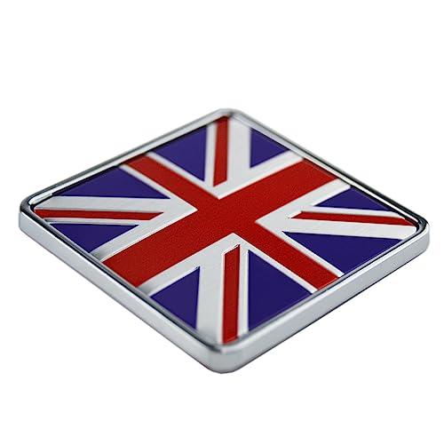 【並行輸入品】2X Union Jack UK Square Decal Metal Emblem Badge for Exterior \u0026の画像