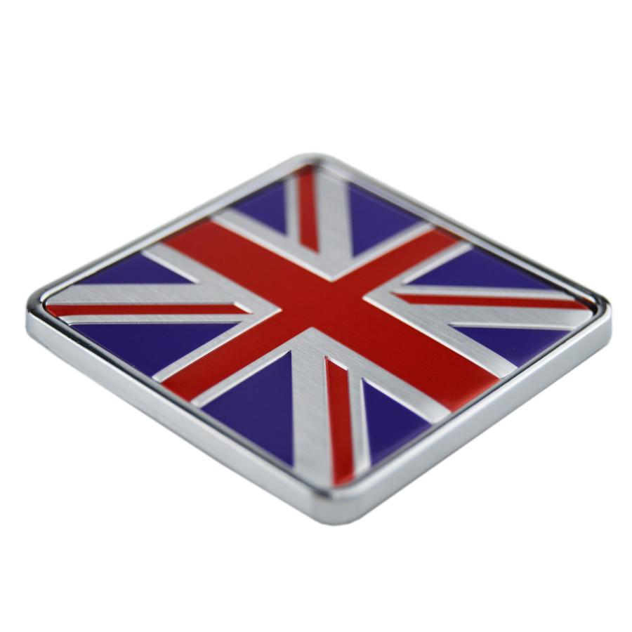 【並行輸入品】2X Union Jack UK Square Decal Metal Emblem Badge for Exterior \u0026の画像