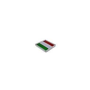 【並行輸入品】2X Italy Flag Square Decal Metal Emblem Badge for Exterior \u0026 Intの画像