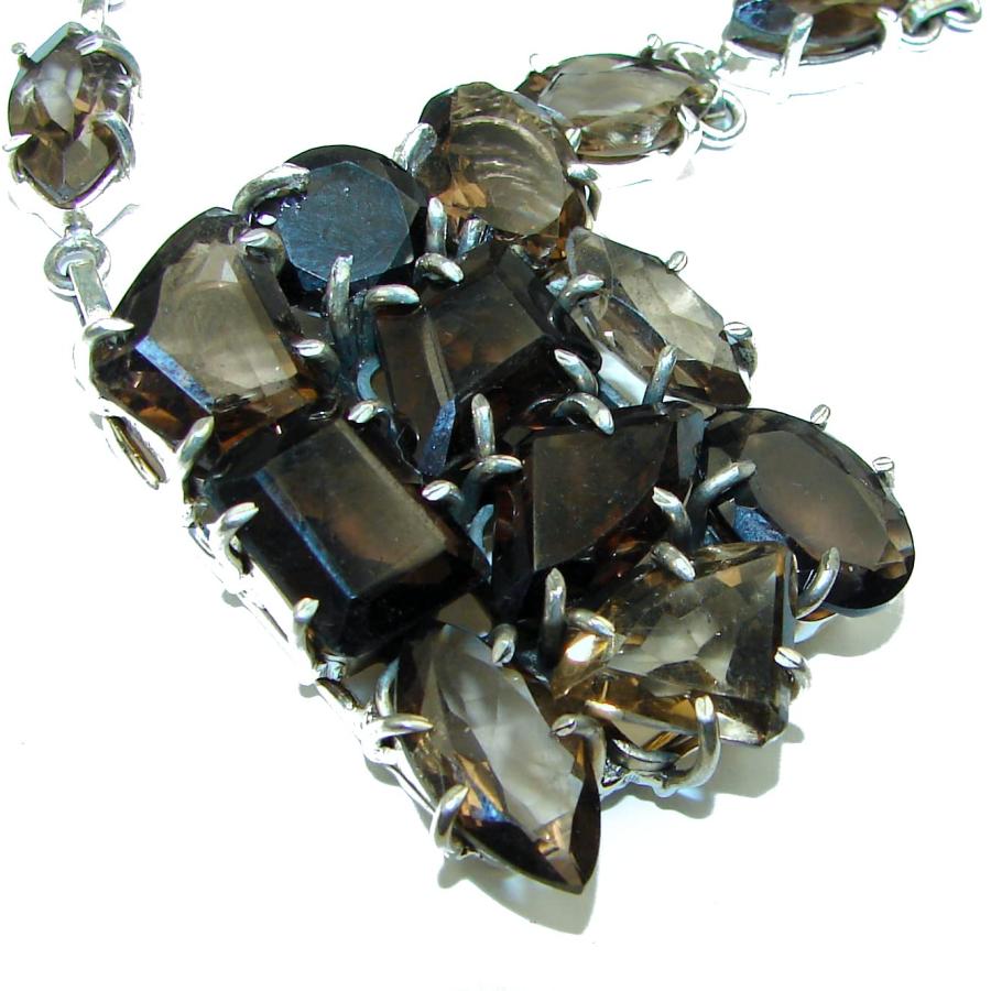 【並行輸入品】SilverRush Style Smoky Topaz Womens Necklace 925 Sterling Silverの画像