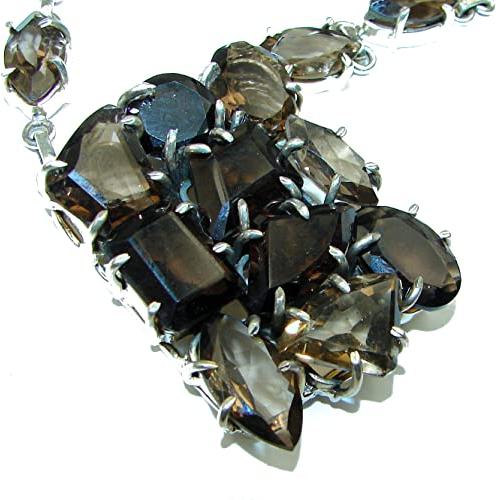 【並行輸入品】SilverRush Style Smoky Topaz Womens Necklace 925 Sterling Silverの画像