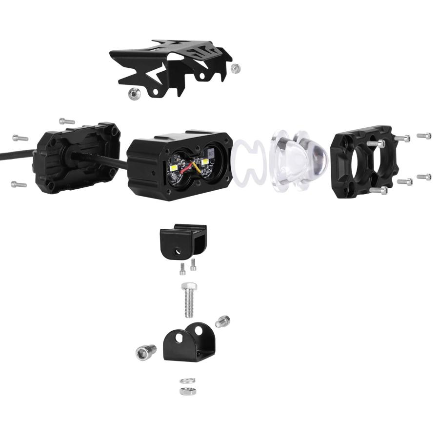 【並行輸入品】Kawell 40W LED ドライビングライト 補助フォグライト LEDスポットライト LEDライト ポッド IP68 防水 ダの画像