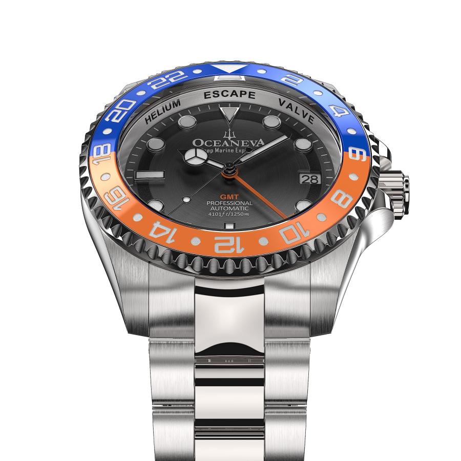 【並行輸入品】Oceaneva〓 Men's GMT Automatic Deep Marine Explorer 1250M Pro Divの画像
