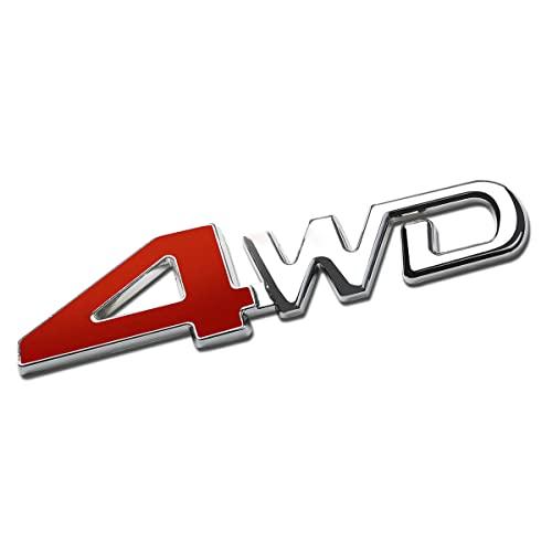 【並行輸入品】1x Metal 4WD Emblem Letter Fender Trunk Badge Sticker 3D Decal Nの画像