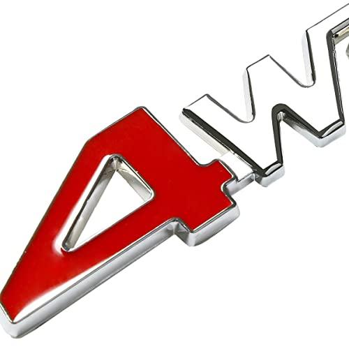 【並行輸入品】1x Metal 4WD Emblem Letter Fender Trunk Badge Sticker 3D Decal Nの画像