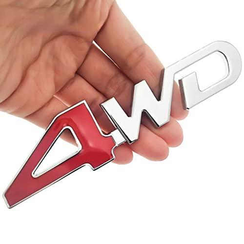 【並行輸入品】1x Metal 4WD Emblem Letter Fender Trunk Badge Sticker 3D Decal Nの画像