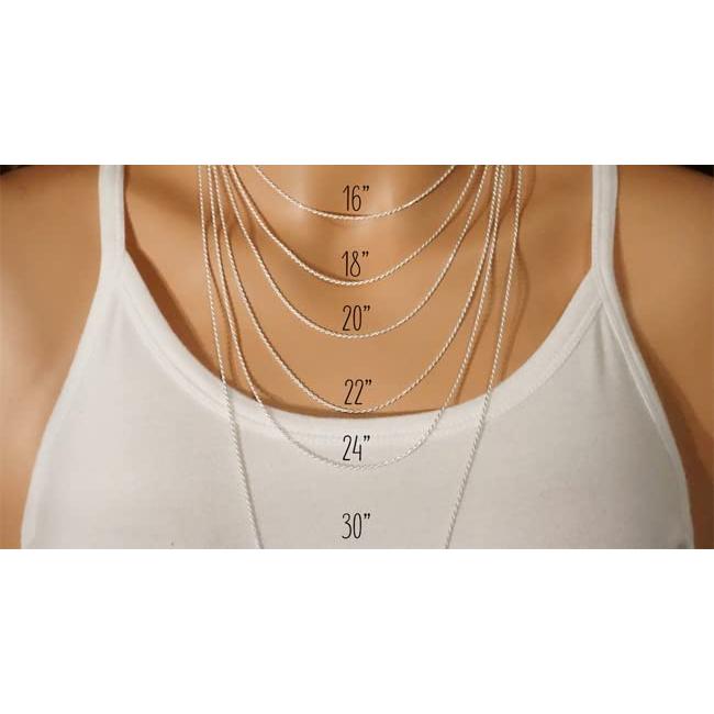 【並行輸入品】MUUYON 10K/14K/18K Gold Name Necklace Personalized 1MM  5MM Boxの画像