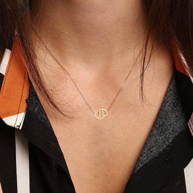 【並行輸入品】BOPULS 14K ゴールドメッキ ネックレス レディース | 優美で上品なハートペンダントチェーンネックレス 記念日ジュエリー_2