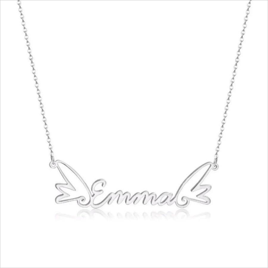 【並行輸入品】Rikelus Personalized Name Necklace for Women， 10K 14K 18K Custom_3
