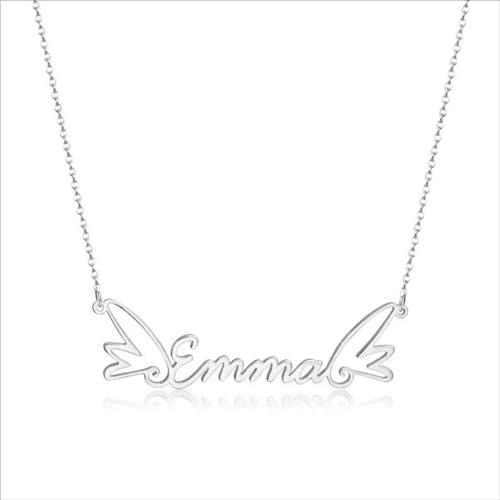 【並行輸入品】Rikelus Personalized Name Necklace for Women， 10K 14K 18K Custom_4