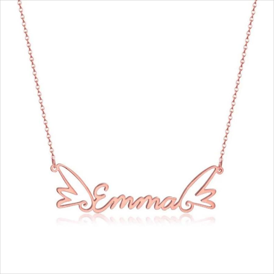 【並行輸入品】Rikelus Personalized Name Necklace for Women， 10K 14K 18K Custom_6