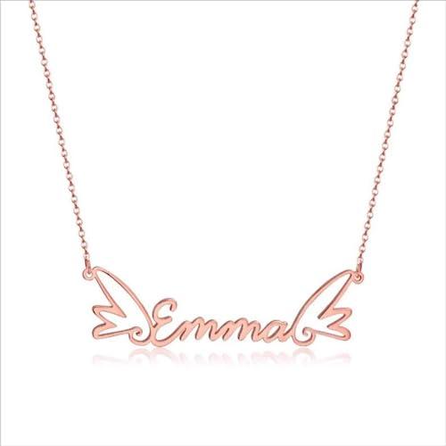 【並行輸入品】Rikelus Personalized Name Necklace for Women， 10K 14K 18K Custom_7