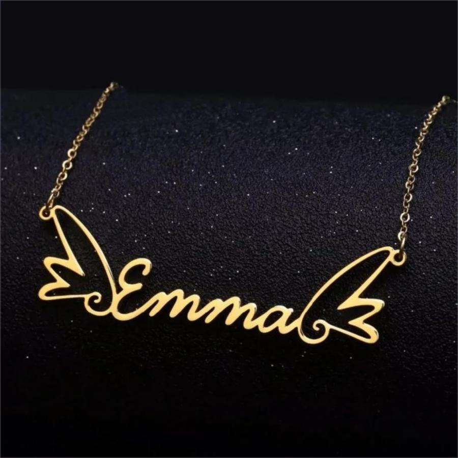 【並行輸入品】Rikelus Personalized Name Necklace for Women， 10K 14K 18K Custom_9