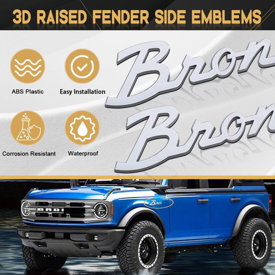 【並行輸入品】Fender Side Emblems Decals Letter Compatible for Bron c 2021 202_6