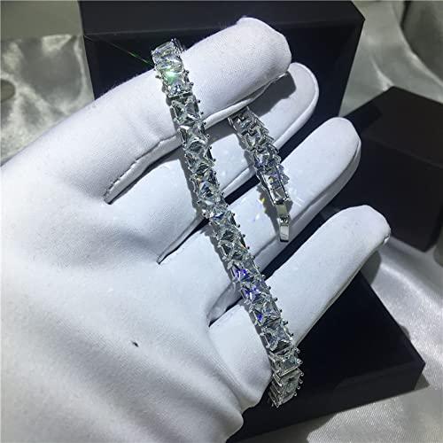 【並行輸入品】Trendy Lab Diamond Bracelet Bangle White Gold Filled Party Weddiの画像
