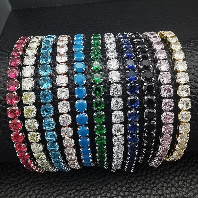 【並行輸入品】18K Gold Trendy Lab Diamond Bangle Bracelet Engagement Wedding Bの画像