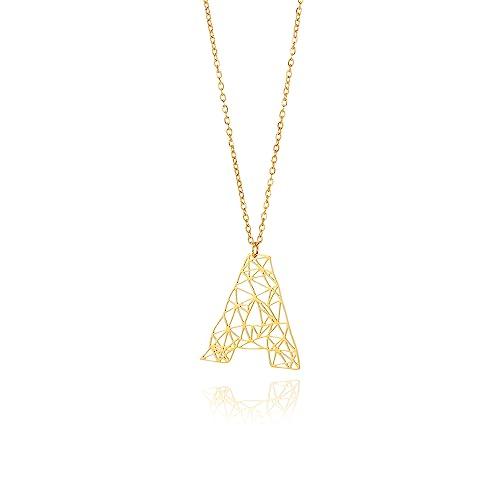 【並行輸入品】TSDGB イニシャルネックレス レディース 18K ゴールドメッキ ネックレス 上品なチャーム ペンダント ネックレス パーソナの画像