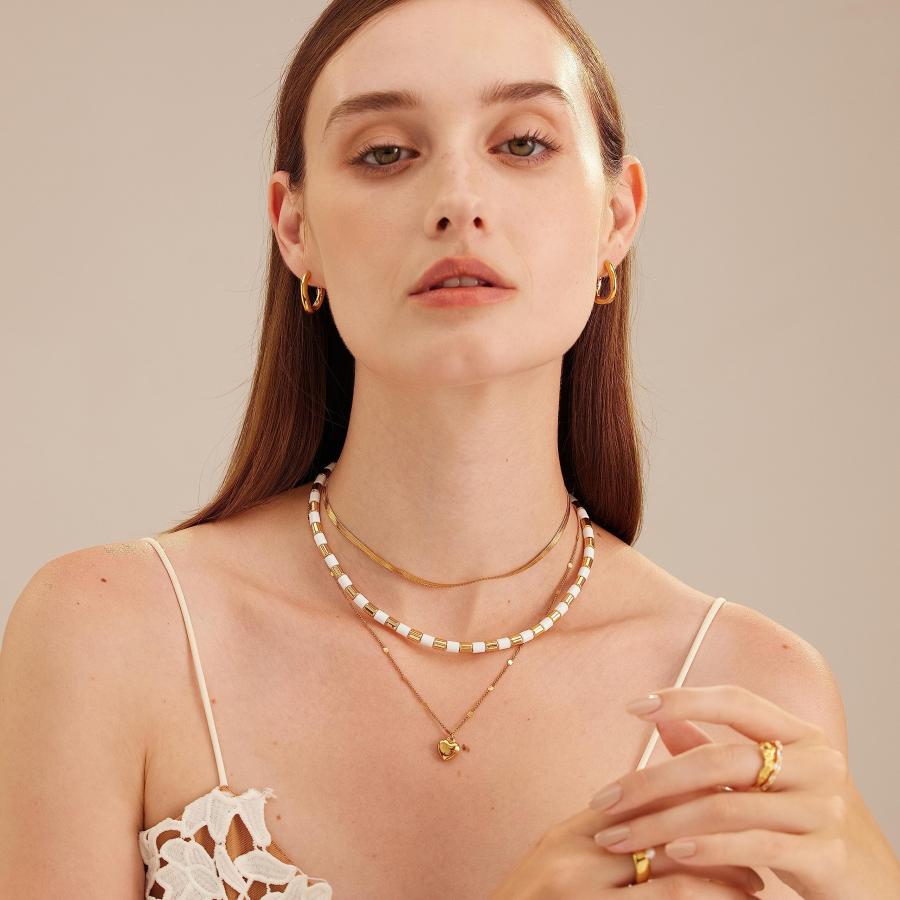 【並行輸入品】C.Paravano Halskette Frauen | 18K vergoldete Kette Halskette | モー_9