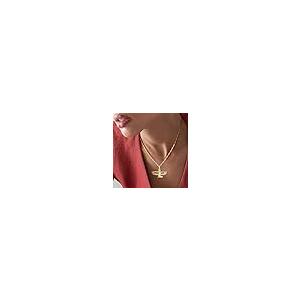 【並行輸入品】イシスネックレス 天然ジルコンストーンペンダント/エジプトクーパー ハンドメイド 古代エジプトの保護シンボル クロスニック 彼女への画像