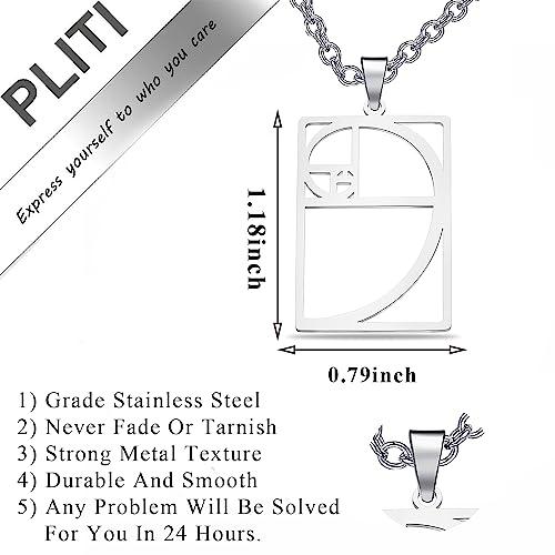 並行輸入品】PLITI 黄金比ネックレス 幾何学的ギフト 数学ギフト