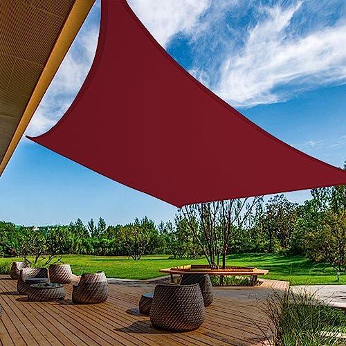 【並行輸入品】AwnPro 18' x 22' Waterproof Sun Shade Sail Rectangle Canopy Coveの画像