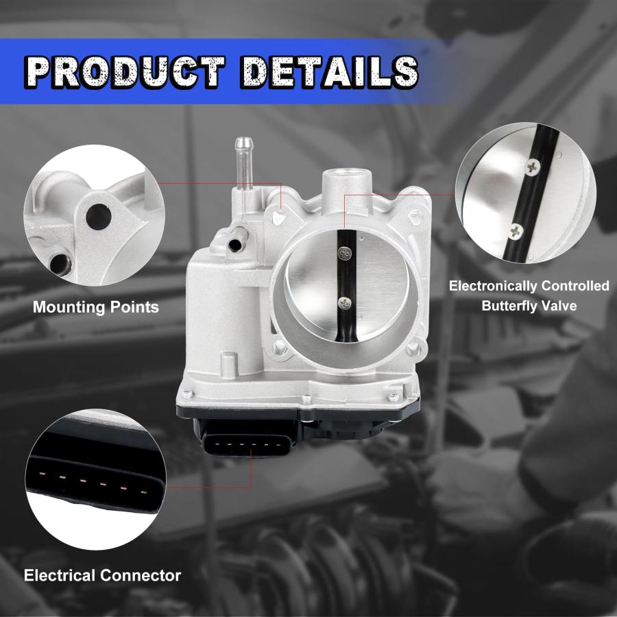 【並行輸入品】cycwer 電子スロットルボディ 6E0014 キューブ Nv200 Sentra Tiida Versa 1.8L 2.0L_9