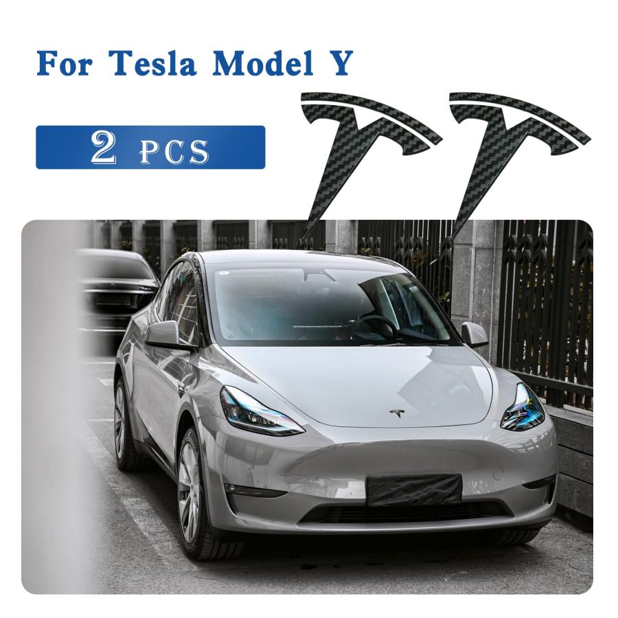 【並行輸入品】Mochtesie Model Y Car オリジナルロゴ 3Dバッジ メタル交換用ステッカー Tesla Model Y フロン_3