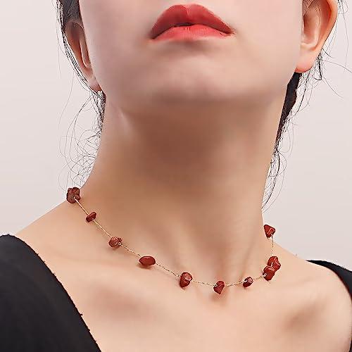 【並行輸入品】Blue Drop ボーホークリスタルストーンチョーカーネックレス レディース ガールズ ゴールドメッキ ビーズネックレス ターコ_7