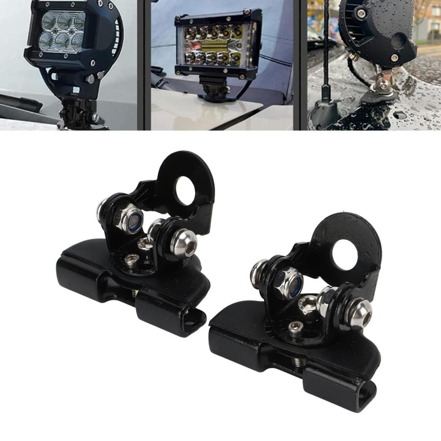 【並行輸入品】Universal Car Hood LED Light Bar Mounting Bracket Base Work Ligh