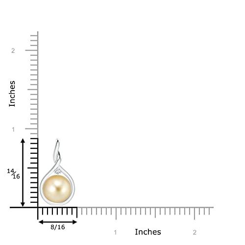 【並行輸入品】Angara Golden South Sea Cultured Pearl Pendant Necklace for Womeの画像