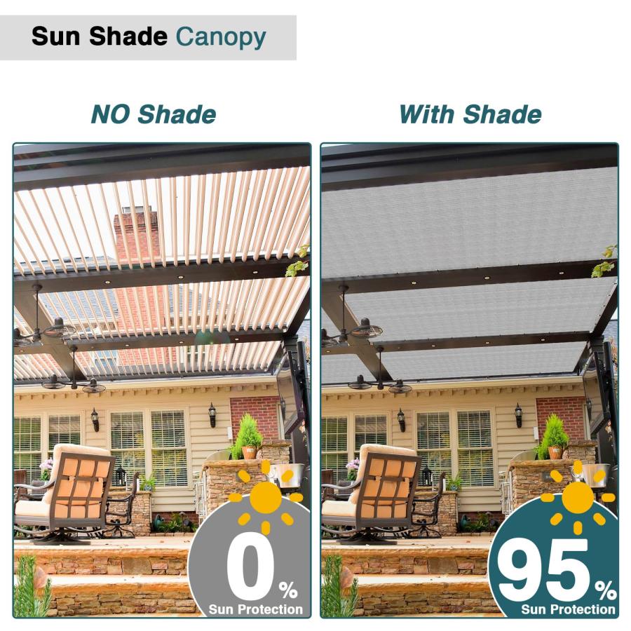 【並行輸入品】ECOOPTS 10'x28' Sun Shade Sail Straight Edge Sun Shade Canopy wiの画像