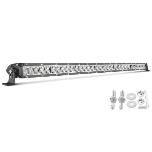 【並行輸入品】Niking Auto 30インチ LEDライトバー 単列LEDバー スポットフラッドコンボ ドライビングライト 超薄型 作業灯_1
