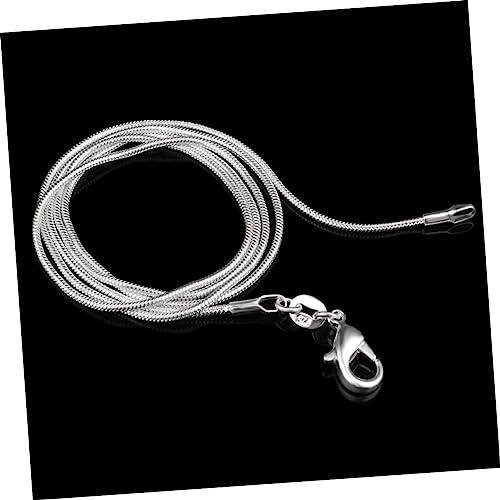 【並行輸入品】LIFKOME Trendy Necklace Chain 925 Necklace Chain Necklace Flexib_7