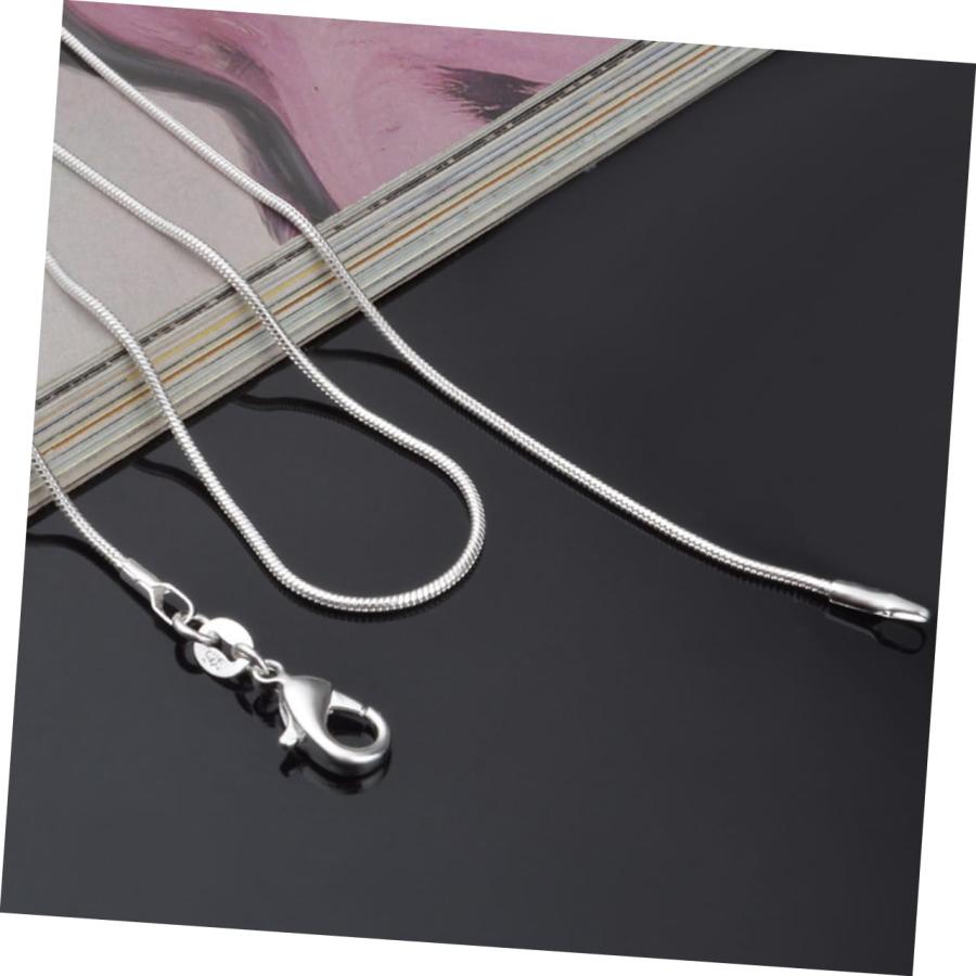 【並行輸入品】LIFKOME Trendy Necklace Chain 925 Necklace Chain Necklace Flexib_9