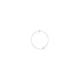 【並行輸入品】Ryan Jonathan Fine Jewelry 14k White Gold Diamond Initial J Bracの画像