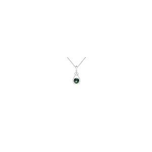 【並行輸入品】Angara Natural Teal Montana Sapphire Solitaire Heart Pendant Necの画像