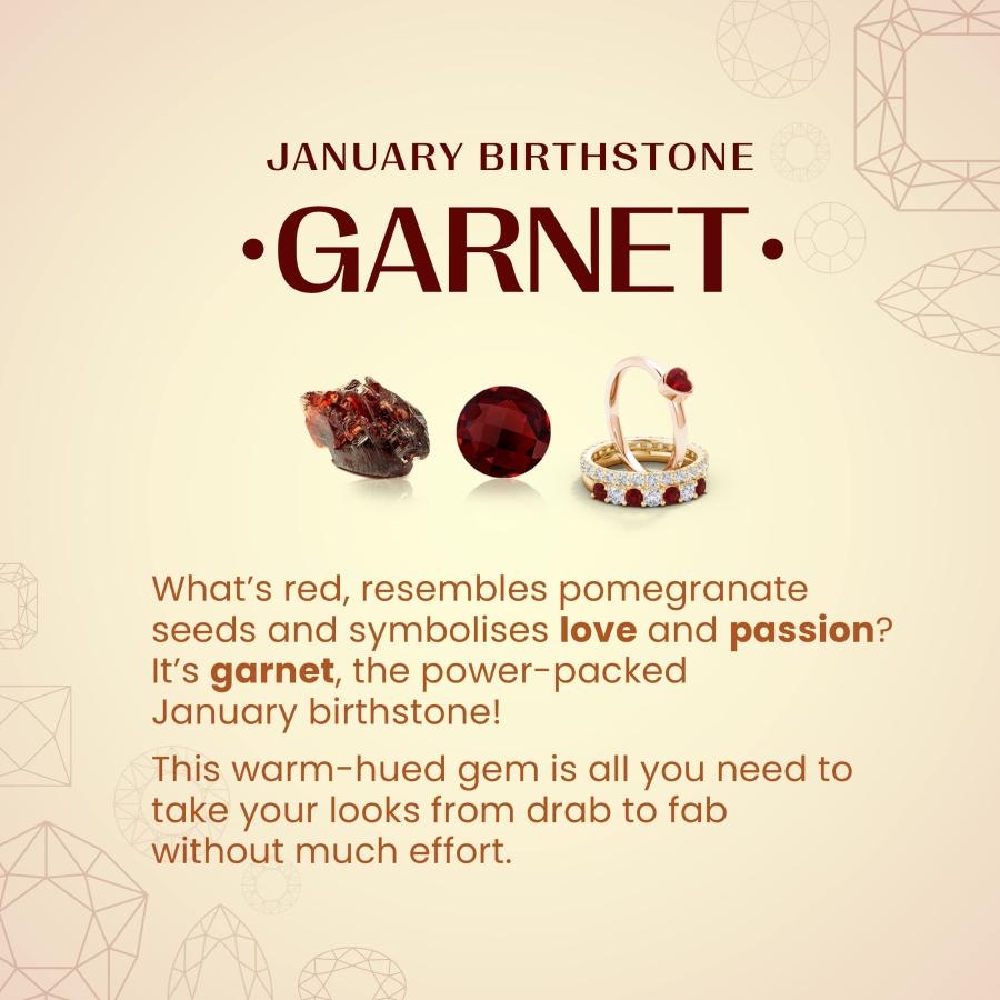 【並行輸入品】Angara Natural Garnet Solitaire Pendant Necklace for Women, Girlの画像