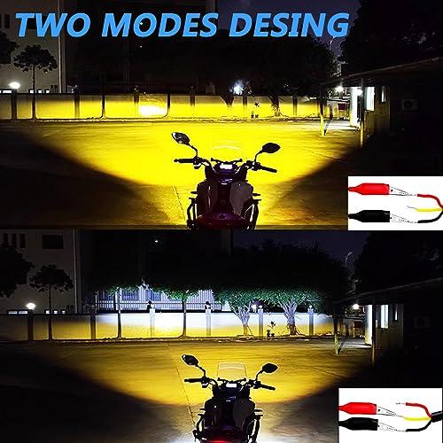 【並行輸入品】Adzoon オートバイ 3インチ ダブルカラー LEDポッド Adzoon Motorcycle Fog Lights, 3 I_4