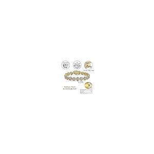 【並行輸入品】Apzzic 10mm アイスアウト クラスター テニスチェーン マイクロパヴェキュービックジルコニア 1列ダイヤモンド キューバの画像