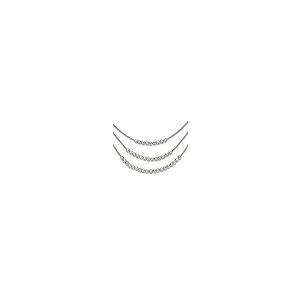 【並行輸入品】Diamond2Deal Sterling Silver Rhodium plated Beaded Multi Layer N_2