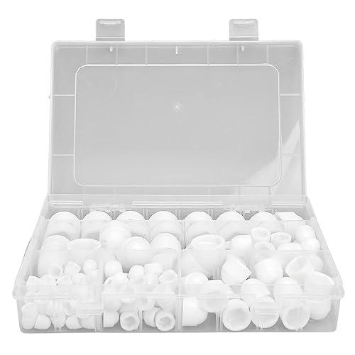 ボルトカバー スクリューキャップ プラスチックナット詰め合わせキット 160個 M4 M5 M6 M8 M10 M12 並行輸入品 【ドングリキャップナット】
