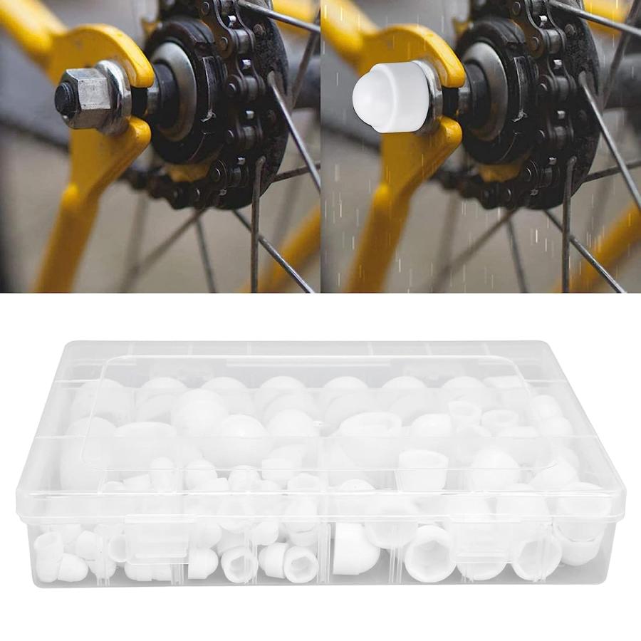 ボルトカバー スクリューキャップ プラスチックナット詰め合わせキット 160個 M4 M5 M6 M8 M10 M12 並行輸入品 【ドングリキャップナット】