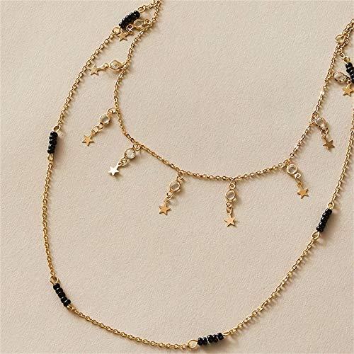 【並行輸入品】Cute Y Necklaces for Women Dainty And Star Five pointed Bead Wo_7