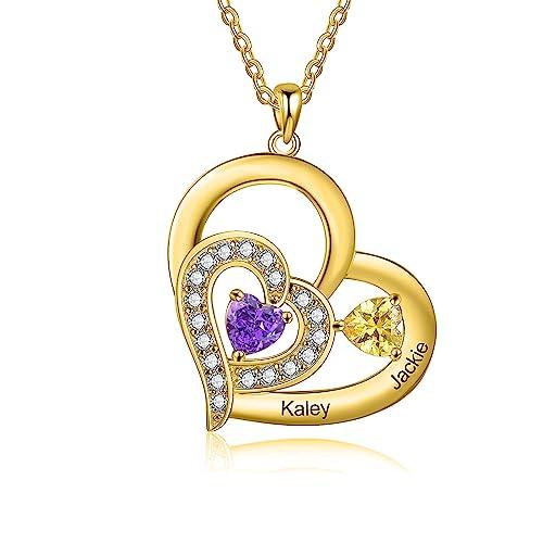 【並行輸入品】KECHO Custom Necklaces for Women Personalized Gifts for Mom Neckの画像